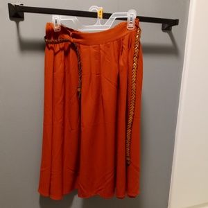 Cute Burnt Orange Skirt from ModCloth